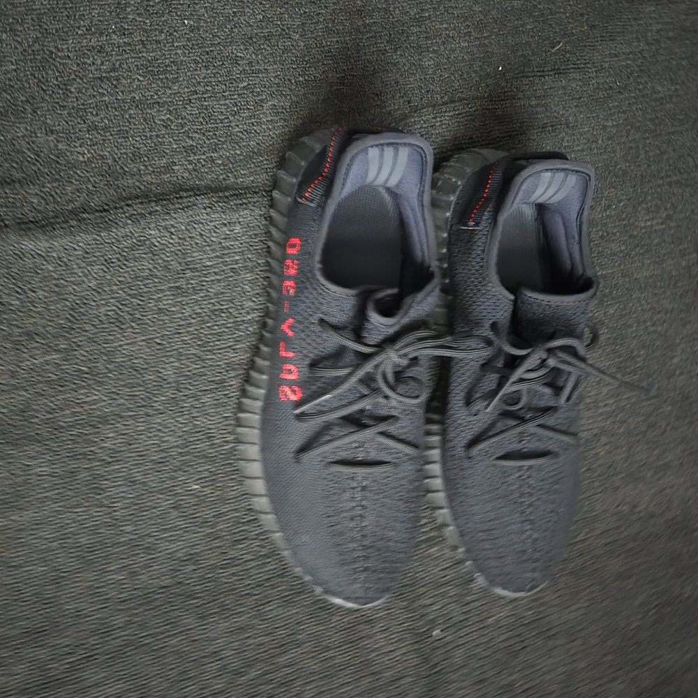 Adidas Black and Red Sneakers